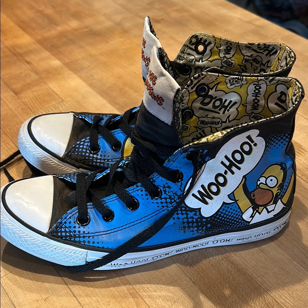Converse CTAS Hightop Simpsons Homer All-Star Men’s 6 Women’s 8 Retro D’oh